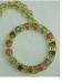 Sarah Coventry Colorful Rhinestone Circle Pendant/Necklace