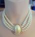 Fabulous Rhinestone and Pearl Necklace and Earrings