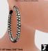 Black Plastic AB Clear In & Out Rhinestone Hoop Earrings