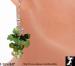 Grapes Earrings: Rhinestone Green Grapes Fruit Earrings