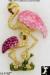 Flamingo Pin: Rhinestone Enamel Flamingos Pair Pin Brooch