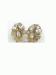 Vintage Signed Weiss Dainty Clear Rhinestone Flower Earrings
