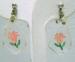 Lucite Intaglio Floral Earrings