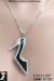 Black High Heel Shoe Pendant Necklace Extra Large, Shoe