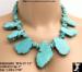 Turquoise Slab Nugget Necklace Set: Turquoise Jewelry Sets