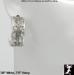 Filigree Half Hoop Earrings Silver Tone: Half Hoop Earrings