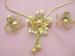 Van Dell Gold Fill Vintage Flower Pendant/necklace Teenager
