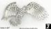 Eagle Pin: Silver Tone Rhinestone American Eagle Pin Brooch