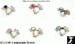 Toe Rings: Rhinestone Bird Stretch Toe Rings, Toe Ring