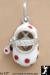 Baby Shoe Pendant Charm: Sterling Red White Enamel Baby Shoe