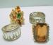 Lot of 4 Costume, Sterling and HGE Rings
