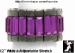 Stretch Ring: Purple Baguette Rhinestone Stretch Ring ST