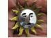 Mexican Sterling Silver 925 & Gold Tone Sun Face Pin/Brooch