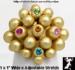 Stretch Ring: Multicolor Rhinestone Stretch Ring Gold Tone