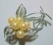 Silver Filigree and Pearl Brooch