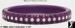 Plastic Rhinestone Bangle Bracelet; Purple Plastic Bangle