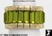 Stretch Ring: Baguette Olivine Rhinestone Stretch Ring GT