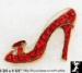 High Heel Shoe Pin: Rhinestone Red High Heel Shoe Pin