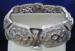Signed Trifari Silver Tone Floral Open Work Bracelet