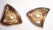 Paolo Goldtone and Pearl Earrings