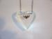 Vintage Patriotic Lucite Pendant - Victory Heart and Wings