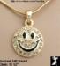 Smiley Face Necklace: Rhinestone Smiley Face Necklace GT