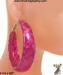 Lucite Earrings: Silver & Clear Lucite Hoop Earrings Jewelry