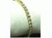 Signed Joan Rivers Clr Rhinestone Tennis Bracelet Gold Tone