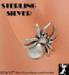 Spider Earrings: Sterling Silver Spider Earrings, Spider