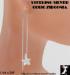 Star Thread Earrings: Sterling Silver CZ Star Thread Earring