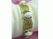 Signed Vintage11W.30th Street NYC Bracelet Gold Tone /White