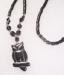 Hematite Owl Beaded Necklace
