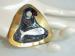 Unusual Layered Fish Brooch Mexican Sterling and Brass