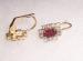 Small Rhinestone Cross Earrings