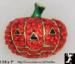 Halloween Pin: Rhinestone Halloween Jack O'Lantern Pin ''