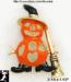 Halloween Witch Jack O'Lantern Pumpkin Pin, Halloween Pins