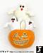 Halloween Pin: Halloween Jack O'Lantern Ghosts Pumpkin Pin