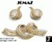 Jomaz Brooch Set: Vintage JOMAZ Pin and Earring Set