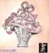 Basket Pin: Vintage Flower Basket Pin, Vintage Basket Brooch