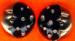Earrings: Moon & Stars Clip Earrings; Rhinestone Earrings