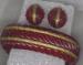 Bakelite: Vintage Bakelite Clamper Bracelet Earrings Set